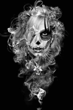 Broderie Diamant <br> Femme De Santa Muerte