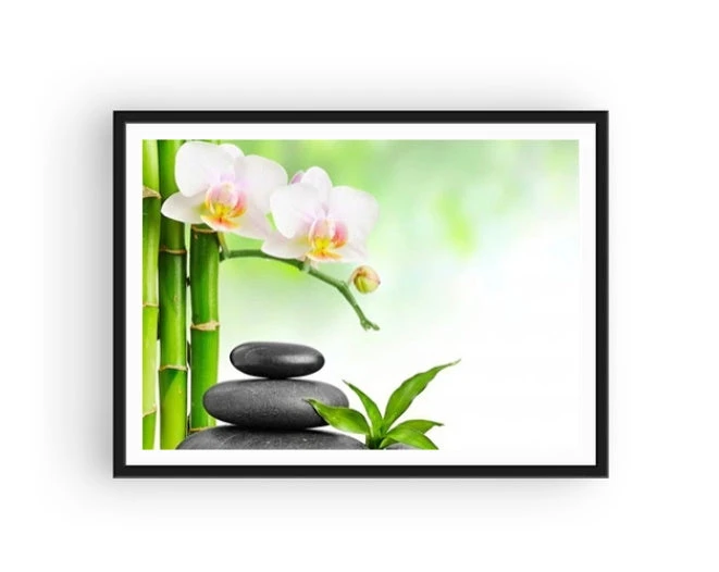 Broderie Diamant <br> Galets Et Orchidées Zen 4 Broderie Diamant <br> Galets Et Orchidées Zen – Image 2