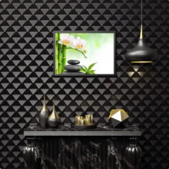 Broderie Diamant <br> Galets Et Orchidées Zen 7 Broderie Diamant <br> Galets Et Orchidées Zen -Atelier Broderie Diamant broderie diamant galets et orchidees zen decor atelier broderie diamant