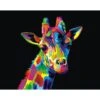 Broderie Diamant <br> Girafe Arc-en-Ciel
