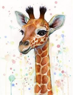 Broderie Diamant <br> Girafe Artistique