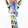 Broderie Diamant <br> Girafe Colorée -Atelier Broderie Diamant broderie diamant girafe coloree atelier broderie diamant
