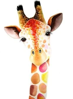 Broderie Diamant <br> Girafe Dessin