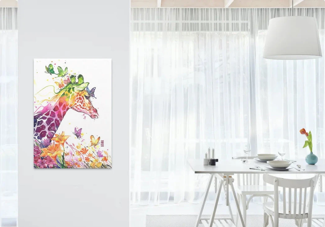 Broderie Diamant <br> Girafe Et Papillons 5 Broderie Diamant <br> Girafe Et Papillons – Image 3