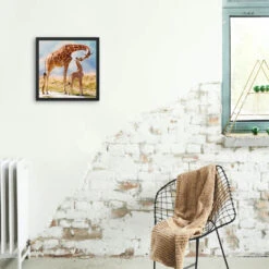 Broderie Diamant <br> Girafe Et Son Petit -Atelier Broderie Diamant broderie diamant girafe et son petit decor atelier broderie diamant