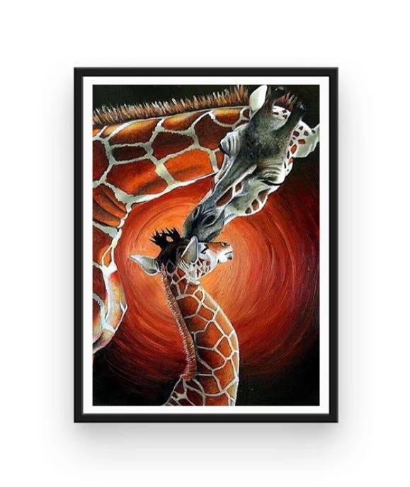 Broderie Diamant <br> Girafe Et Tendresse 4 Broderie Diamant <br> Girafe Et Tendresse – Image 2