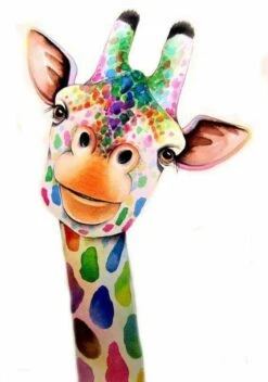 Broderie Diamant <br> Girafe Pop Art