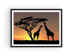 Broderie Diamant <br> Girafes Levé Du Jour -Atelier Broderie Diamant broderie diamant girafes leve du jour cadre atelier broderie diamant