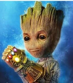 Broderie Diamant <br> Groot Avec Gant De Thanos