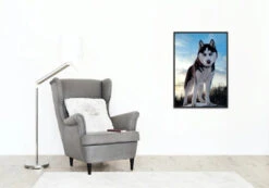 Broderie Diamant <br> Husky Sauvage -Atelier Broderie Diamant broderie diamant husky sauvage decor atelier broderie diamant