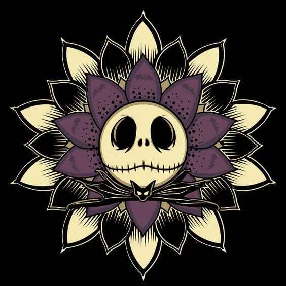 Broderie Diamant <br> Mandala Jack Skellington 3 Broderie Diamant <br> Mandala Jack Skellington