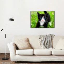 Broderie Diamant <br> Jeune Chaton -Atelier Broderie Diamant broderie diamant jeune chaton decor atelier broderie diamant