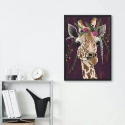 Broderie Diamant <br> La Girafe Décorée 7 Broderie Diamant <br> La Girafe Décorée -Atelier Broderie Diamant broderie diamant la girafe decoree decor atelier broderie diamant