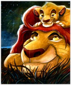 Broderie Diamant <br> Le Roi Lion