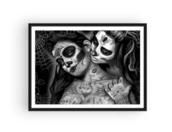 Broderie Diamant <br> Les Catrinas -Atelier Broderie Diamant broderie diamant les catrinas cadre atelier broderie diamant