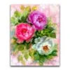 Broderie Diamant <br> Les Trois Pivoines -Atelier Broderie Diamant broderie diamant les trois pivoines atelier broderie diamant