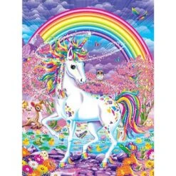 Broderie Diamant <br> Licorne Au Royaume Coloré