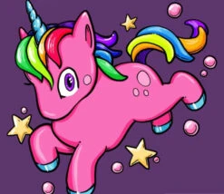 Broderie Diamant <br> Licorne Cartoon