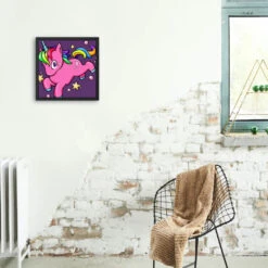 Broderie Diamant <br> Licorne Cartoon -Atelier Broderie Diamant broderie diamant licorne cartoon decor atelier broderie diamant