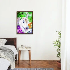 Broderie Diamant <br> Licorne De La Forêt -Atelier Broderie Diamant broderie diamant licorne de la foret decor atelier broderie diamant