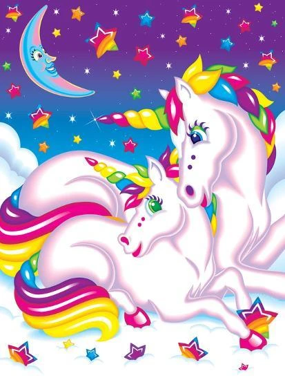 Broderie Diamant <br> Licorne Et Bébé 3 Broderie Diamant <br> Licorne Et Bébé