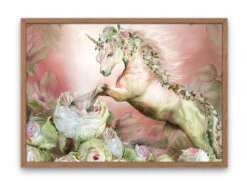 Broderie Diamant <br> Licorne Et Fleurs 6 Broderie Diamant <br> Licorne Et Fleurs -Atelier Broderie Diamant broderie diamant licorne et fleurs cadre atelier broderie diamant