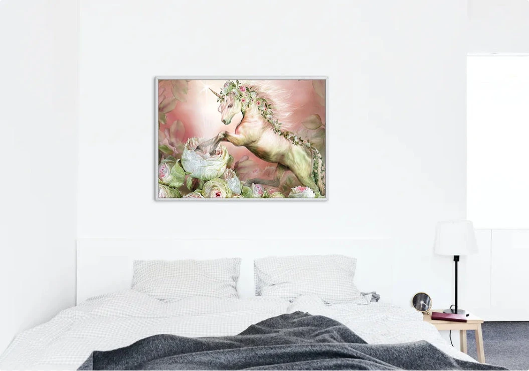 Broderie Diamant <br> Licorne Et Fleurs 5 Broderie Diamant <br> Licorne Et Fleurs – Image 3