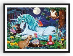 Broderie Diamant <br> Licorne Et Ses Amis -Atelier Broderie Diamant broderie diamant licorne et ses amis cadre atelier broderie diamant