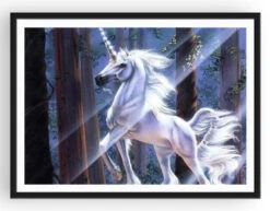 Broderie Diamant <br> Licorne Étincelante -Atelier Broderie Diamant broderie diamant licorne etincelante cadre atelier broderie diamant