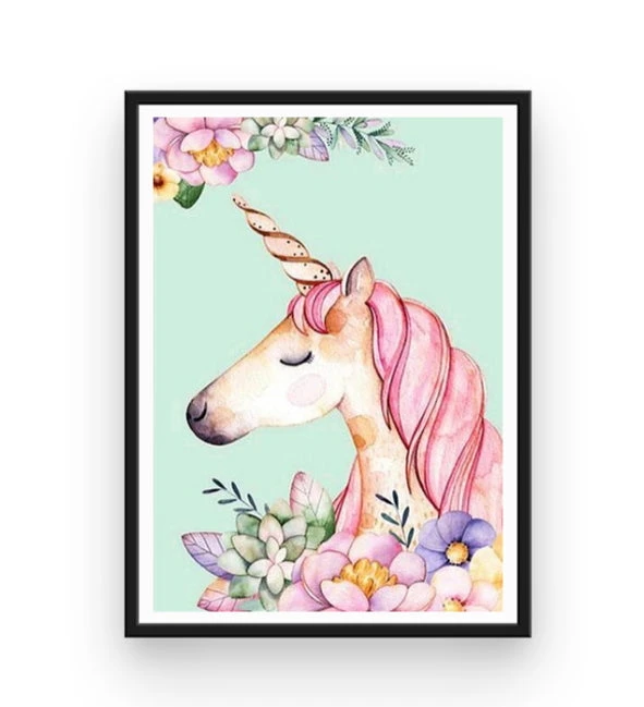 Broderie Diamant <br> Licorne Fleurie 4 Broderie Diamant <br> Licorne Fleurie – Image 2