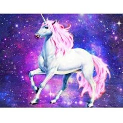 Broderie Diamant <br> Licorne Galaxie