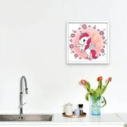 Broderie Diamant <br> Licorne Kawaii -Atelier Broderie Diamant broderie diamant licorne kawaii decor atelier broderie diamant