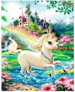 Broderie Diamant <br> Licorne Mignonne