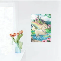 Broderie Diamant <br> Licorne Mignonne -Atelier Broderie Diamant broderie diamant licorne mignonne decor atelier broderie diamant