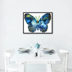 Broderie Diamant <br> Licorne Papillon -Atelier Broderie Diamant broderie diamant licorne papillon decor atelier broderie diamant