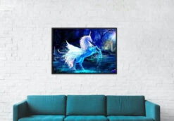 Broderie Diamant <br> Licorne Ailée -Atelier Broderie Diamant broderie diamant licorne pegase decor atelier broderie diamant cb9adc9b 4d19 450a a617 0f48ce4d90e1