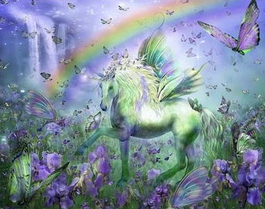 Broderie Diamant <br> Licorne Pégase Et Papillons 3 Broderie Diamant <br> Licorne Pégase Et Papillons