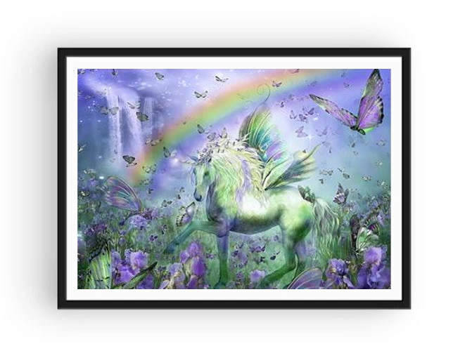 Broderie Diamant <br> Licorne Pégase Et Papillons 4 Broderie Diamant <br> Licorne Pégase Et Papillons – Image 2