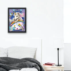 Broderie Diamant <br> Licorne Sac à Dos -Atelier Broderie Diamant broderie diamant licorne sac a dos decor atelier broderie diamant