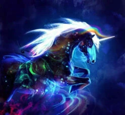 Broderie Diamant <br> Licorne Spirituelle