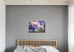 Broderie Diamant <br> Licornes Au Paradis -Atelier Broderie Diamant broderie diamant licornes au paradis decor atelier broderie diamant