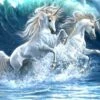 Broderie Diamant <br> Licornes Des Mers -Atelier Broderie Diamant broderie diamant licornes des mers atelier broderie diamant