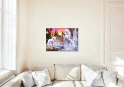 Broderie Diamant <br> Licornes Et Cascade 7 Broderie Diamant <br> Licornes Et Cascade -Atelier Broderie Diamant broderie diamant licornes et cascade decor atelier broderie diamant