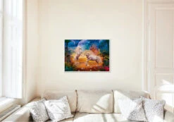 Broderie Diamant <br> Licornes Et Château -Atelier Broderie Diamant broderie diamant licornes et chateau decor atelier broderie diamant