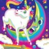Broderie Diamant <br> Licornes Et Lune