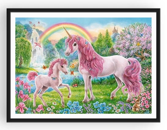 Broderie Diamant <br> Licornes Roses 4 Broderie Diamant <br> Licornes Roses – Image 2