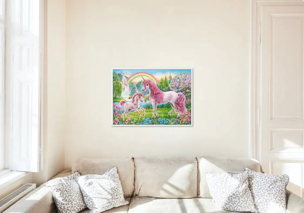 Broderie Diamant <br> Licornes Roses 5 Broderie Diamant <br> Licornes Roses – Image 3