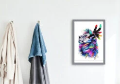 Broderie Diamant <br> Lion Et Crinière Colorée -Atelier Broderie Diamant broderie diamant lion et criniere coloree decor atelier broderie diamant