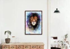 Broderie Diamant <br> Lion Fantastique -Atelier Broderie Diamant broderie diamant lion fantastique decor atelier broderie diamant