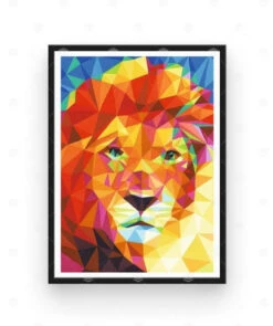Broderie Diamant <br> Lion Mosaïque 6 Broderie Diamant <br> Lion Mosaïque -Atelier Broderie Diamant broderie diamant lion mosaique cadre atelier broderie diamant